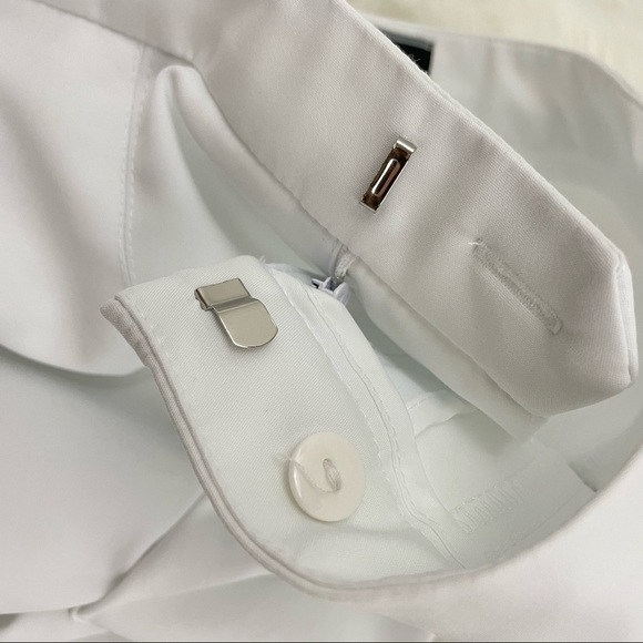 Le Chateau Slim Fit Trousers White Size 2 - Picture 5 of 9